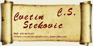 Cvetin Steković vizit kartica